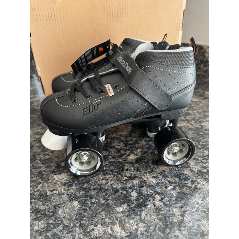 Roller Derby STR Seven Men's Roller‎ Skate Black/Grey NWB Size 7 Men's
